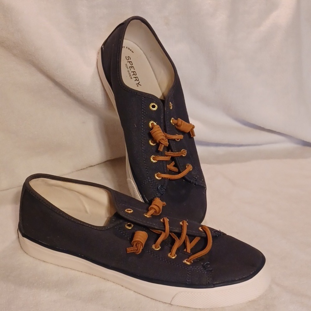 Casual Blue Sneakers Sperry Top Siders Blue Women's Size 10